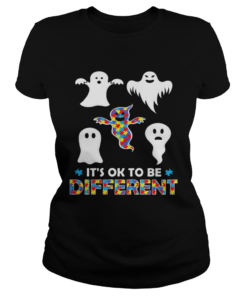 Its OK To Be Different Ghost Halloween  Classic Ladies