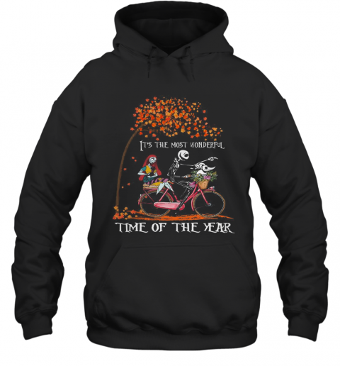 Jack Skellington And Sally It'S The Wonderful Time Of The Year T-Shirt Unisex Hoodie