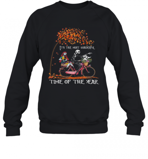 Jack Skellington And Sally It'S The Wonderful Time Of The Year T-Shirt Unisex Sweatshirt