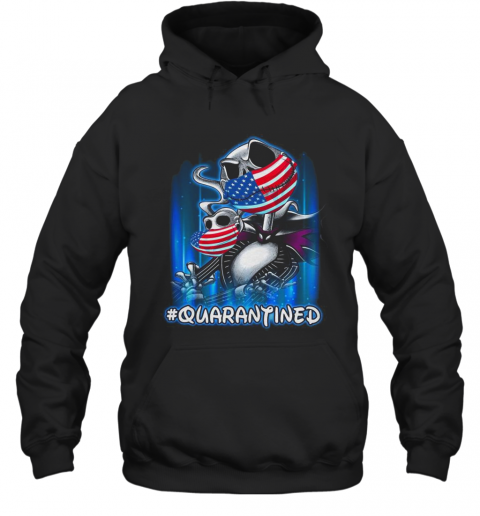 Jack Skellington And Zero Masked #Quarantined T-Shirt Unisex Hoodie