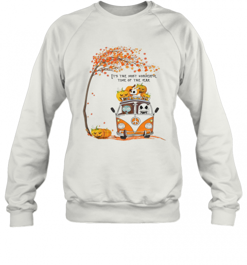Jack Skellington Sally And Zero It'S The Most Wonderful Time Of The Year T-Shirt Unisex Sweatshirt