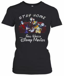 Jack Skellington Stay Home And Watch Disney Movies T-Shirt Classic Women's T-shirt