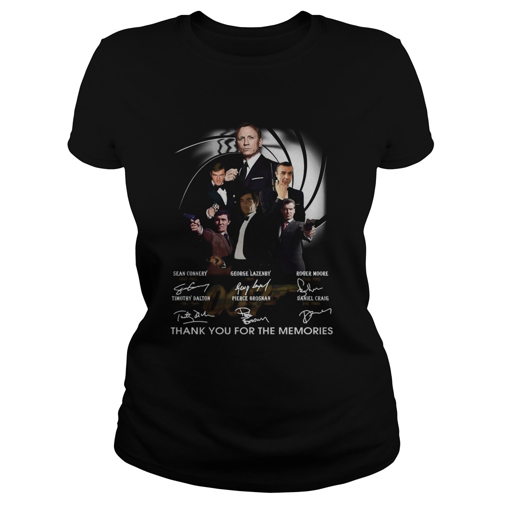 James Bond 007 Character Signatures Thank You For The Memories Classic Ladies