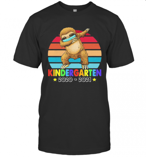 KINDER GARTEN 2020 2021 SLOTH VINTAGE RETRO T-Shirt
