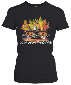 Kobe Bryant Lebron James Michael Jordan Champions Signatures T-Shirt Classic Women's T-shirt