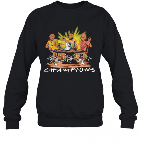 Kobe Bryant Lebron James Michael Jordan Champions Signatures T-Shirt Unisex Sweatshirt