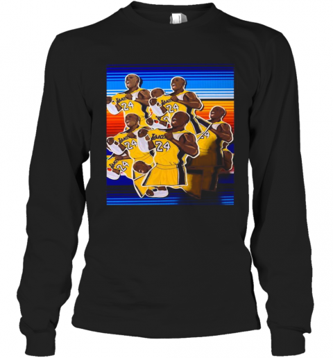 Kobe Bryant Los Angeles Lakers Basketball Vintage Retro T-Shirt Long Sleeved T-shirt 