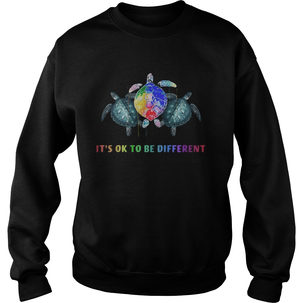 LGBT Turtle Its ok to be different Sweatshirt