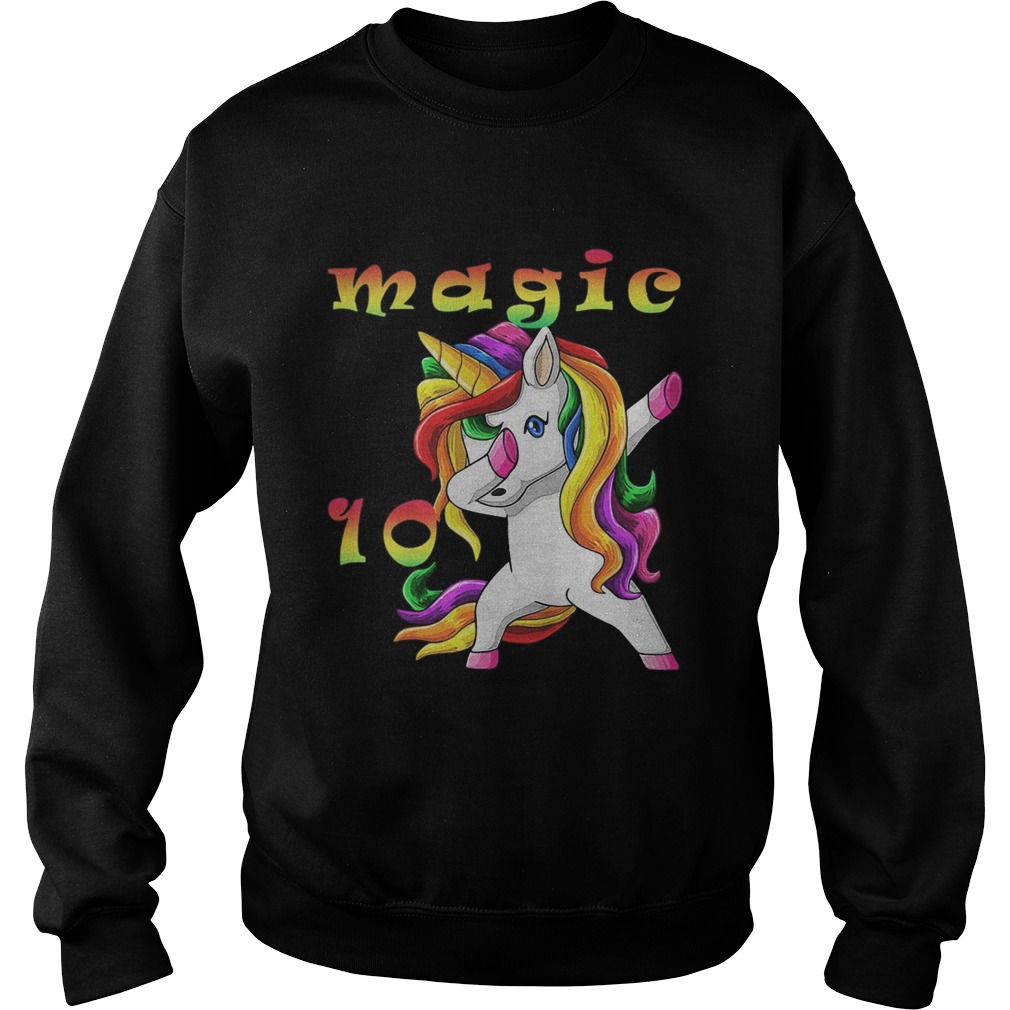 LGBT Unicorn Magic 10th Birthday Sweatshirt