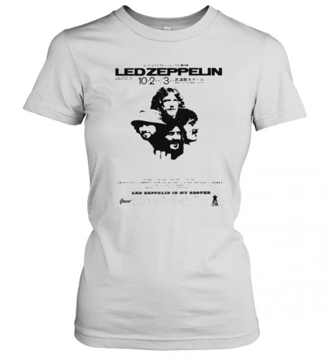 Led Zeppelin Band 15 My Brother Greco Japanese T-Shirt Classic Women's T-shirt
