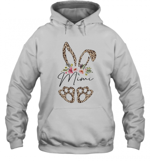 Leopard Bunny Mimi Easter Day Rabbit Eggs Flower Floral T-Shirt Unisex Hoodie