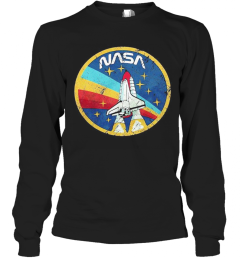 Lgbt Plane Nasa Logo T-Shirt Long Sleeved T-shirt 