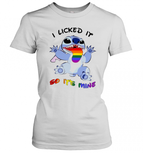 Lgbt Pride Stitch I Licked It So It'S Mine T-Shirt Classic Women's T-shirt