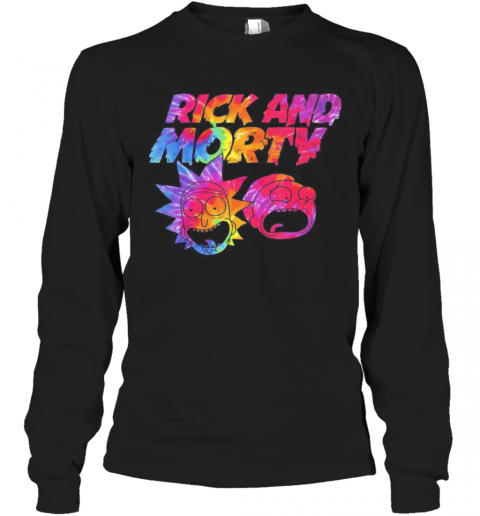 Lgbt Rick And Morty Colors T-Shirt Long Sleeved T-shirt 