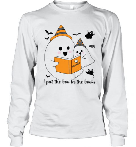 Librarian I Put The Boo In The Book Halloween T-Shirt Long Sleeved T-shirt 