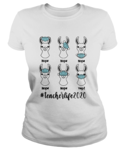 Llama Right Way To Wear Mask Teacherlife 2020  Classic Ladies