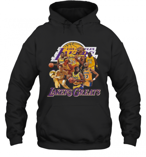 Los Angeles Lakers Greats Basketball T-Shirt Unisex Hoodie