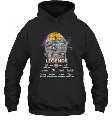 Los Angeles Lakers Legends 1947 2020 Signatures T-Shirt Unisex Hoodie