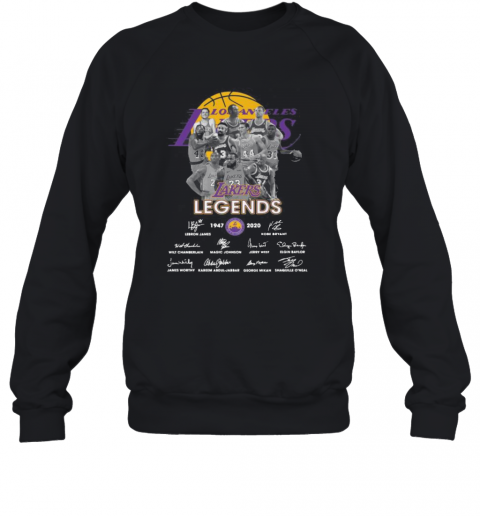 Los Angeles Lakers Legends 1947 2020 Signatures T-Shirt Unisex Sweatshirt