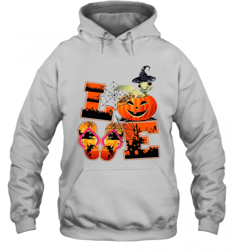 Love Halloween Shorkie Witch Turtle T-Shirt Unisex Hoodie
