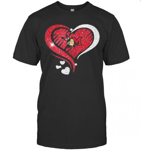 Love Miami Redhawks Hears Diamond T-Shirt