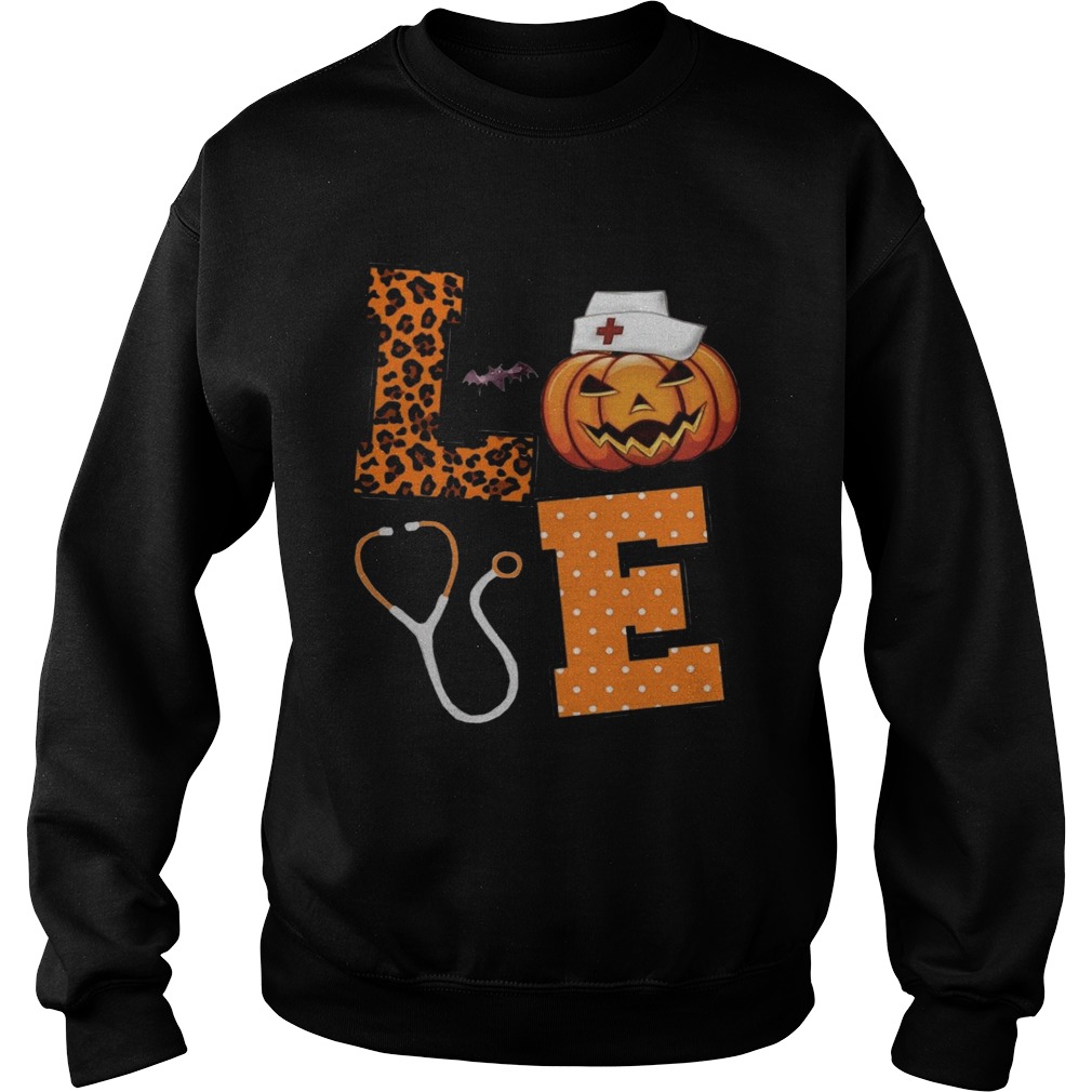 Love Nurse Pumpkin Sweatshirt