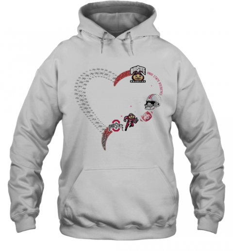 Love Ohio State Buckeyes Football T-Shirt Unisex Hoodie