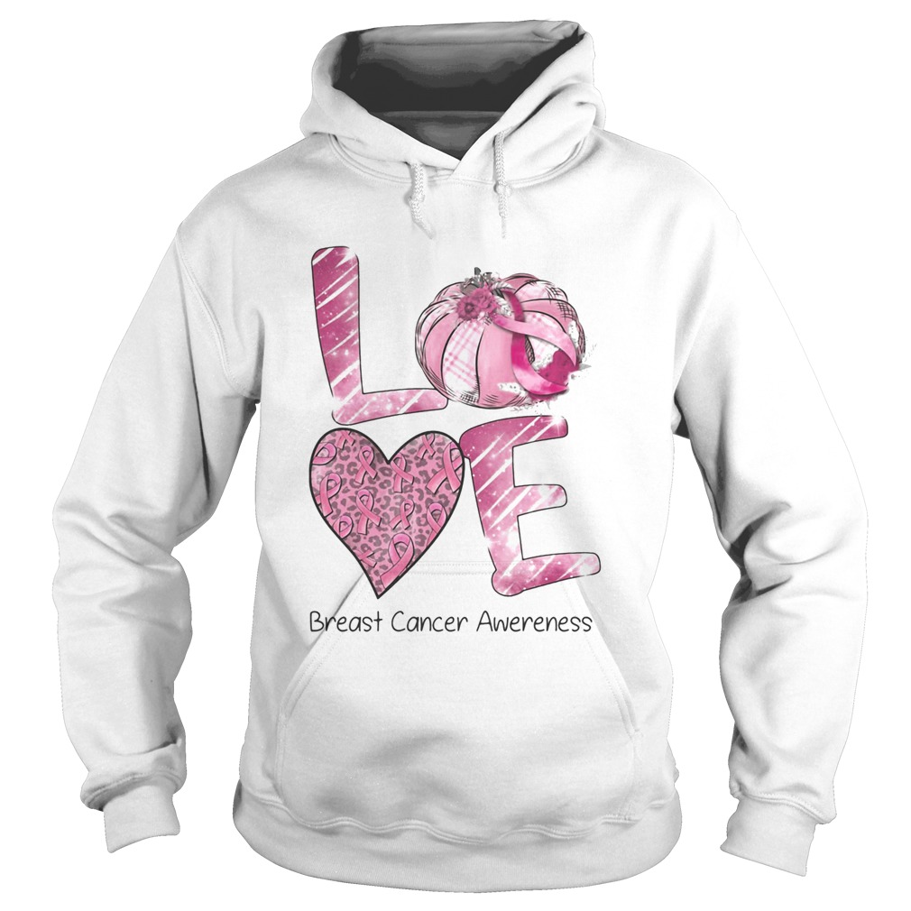 Love breast cancer awareness flowers Hoodie
