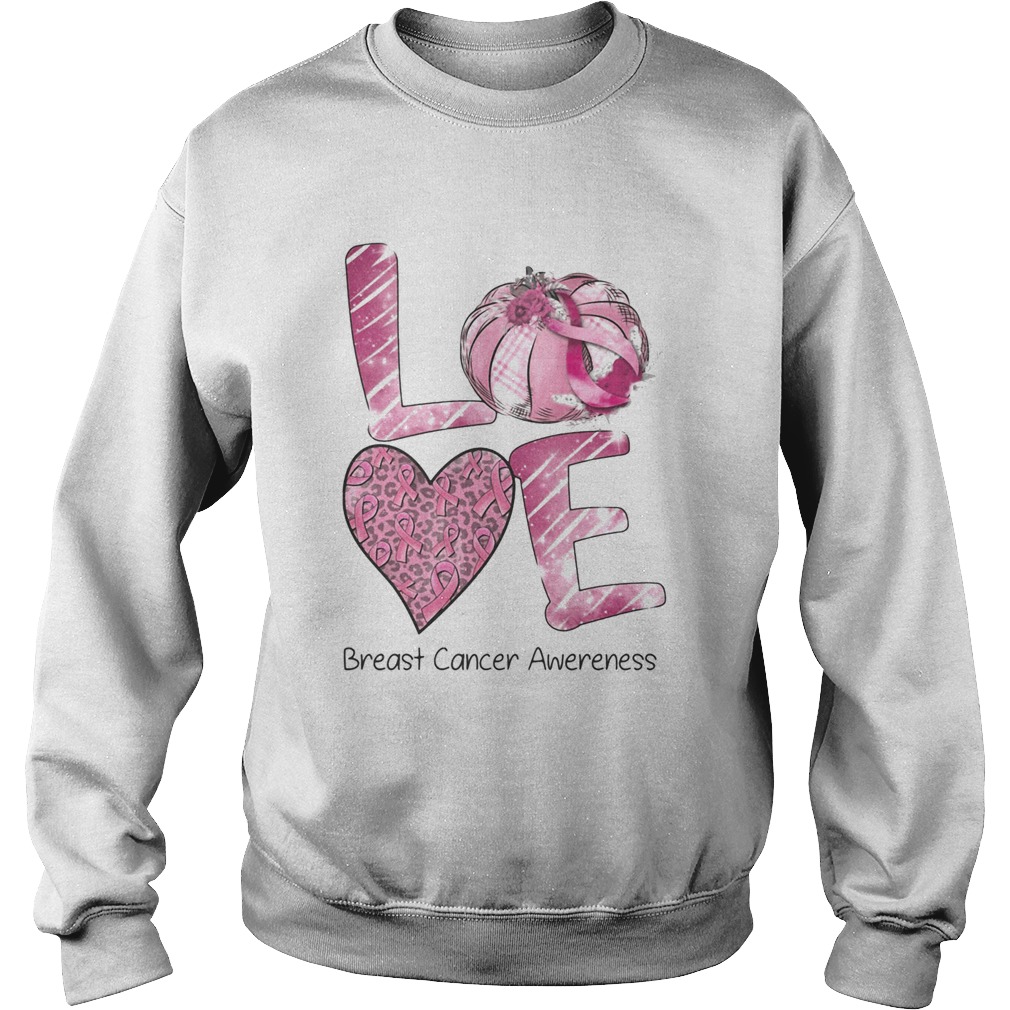 Love breast cancer awareness flowers Sweatshirt