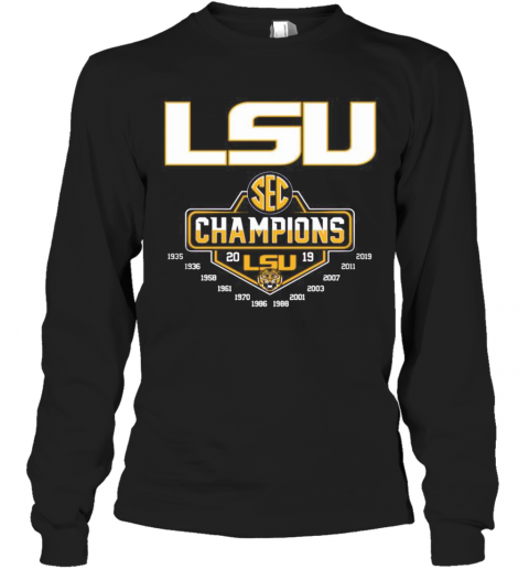 Lsu Tigers Football Champions 2019 T-Shirt Long Sleeved T-shirt 