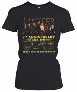 Lucifer 4Th Anniversary 2016 2020 Signatures Thank You For The Memories T-Shirt Classic Women's T-shirt