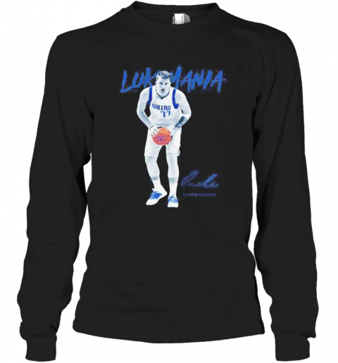 Luke Mania Dallas 11 Luka Doncic T-Shirt Long Sleeved T-shirt 