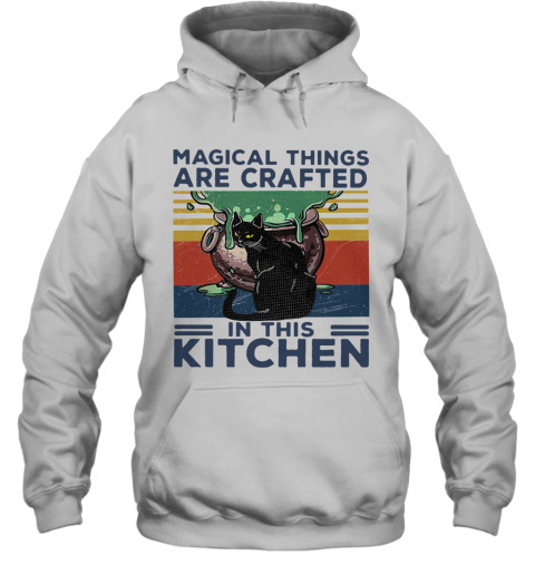 Magical Things Are Crafted In This Kitchen Vintage Retro T-Shirt Unisex Hoodie