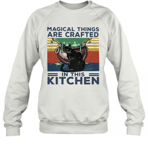 Magical Things Are Crafted In This Kitchen Vintage Retro T-Shirt Unisex Sweatshirt