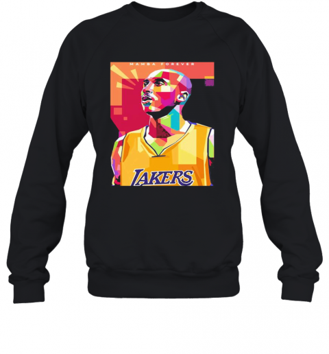 Mamba Forever Kobe Bryant Los Angeles Lakers Basketball Art T-Shirt Unisex Sweatshirt