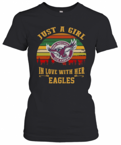 Manly Warringah Just A Girl In Love With Her Eagles Vintage Retro T-Shirt Classic Women's T-shirt