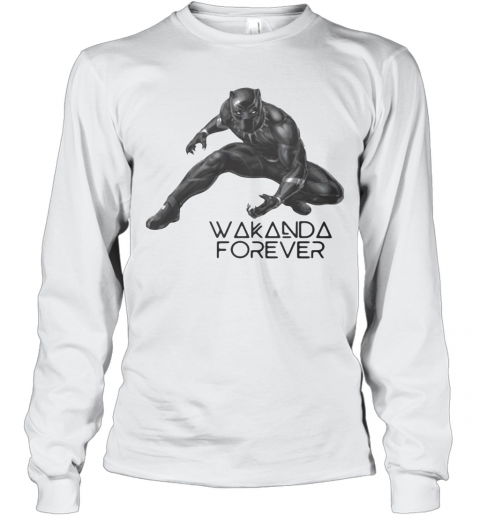 Marvel Heroes Black Panther Chadwick Rip Wakanda Forever T-Shirt Long Sleeved T-shirt 