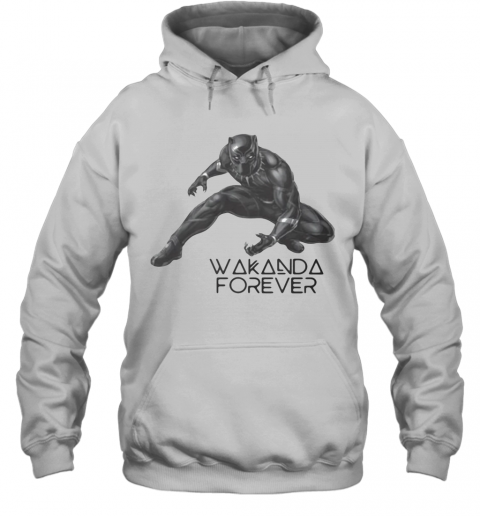 Marvel Heroes Black Panther Chadwick Rip Wakanda Forever T-Shirt Unisex Hoodie