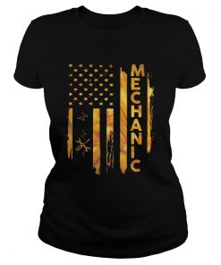 Mechanic American Flag  Classic Ladies