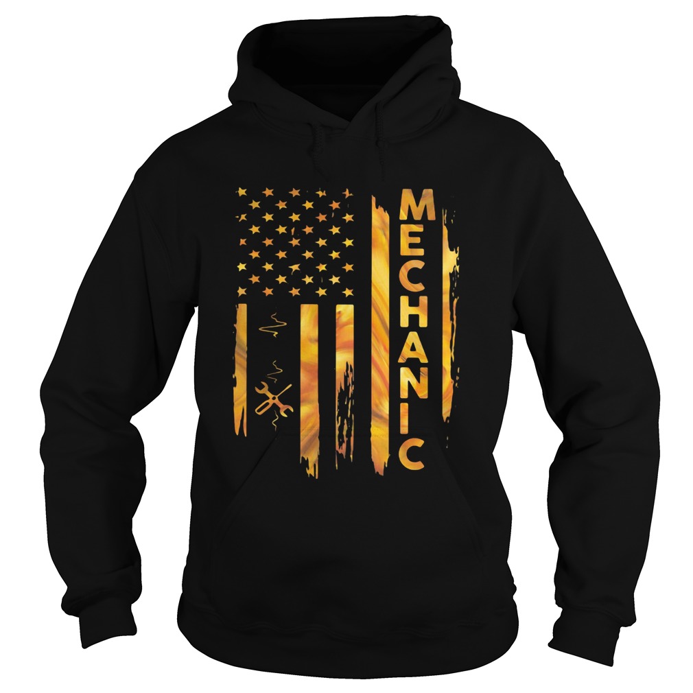 Mechanic American Flag Hoodie