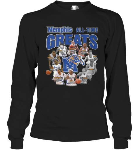 Memphis Tigers All Time Great Signatures T-Shirt Long Sleeved T-shirt 