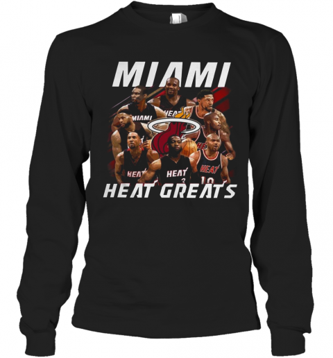Miami Heat Greats T-Shirt Long Sleeved T-shirt 