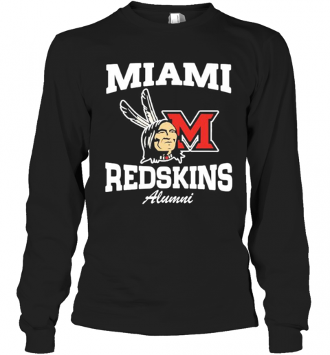 Miami Redskins Alumni Logo T-Shirt Long Sleeved T-shirt 