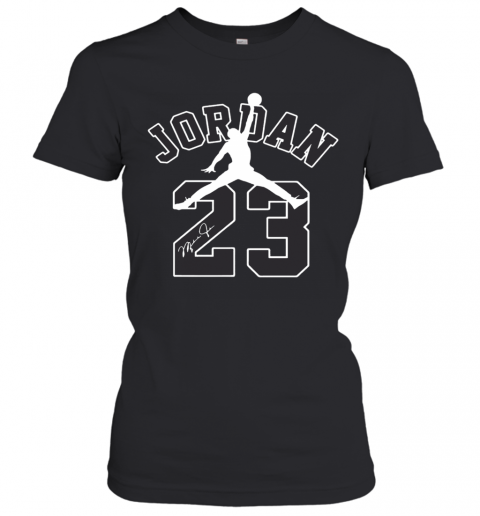 Michael Jordan 23 Chicago Bulls Basketball Signature T-Shirt Classic Women's T-shirt
