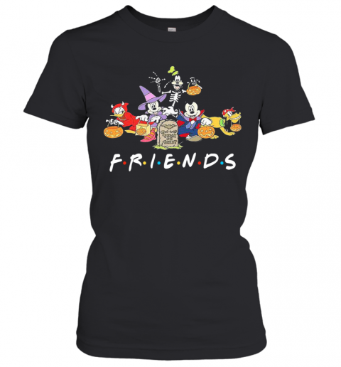 Mickey Mouse Friends Trick Or Treat Halloween Friends T-Shirt Classic Women's T-shirt