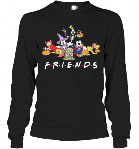Mickey Mouse Friends Trick Or Treat Halloween Friends T-Shirt Long Sleeved T-shirt 