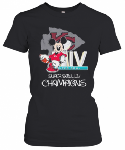 Mickey Mouse Kansas City Chiefs Super Bowl Liv Champions T-Shirt Classic Women's T-shirt