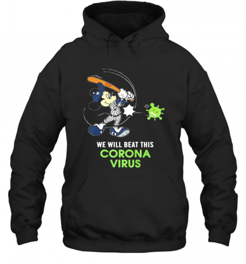 Mickey Mouse New York Giants Baseball We Will Beat This Corona Virus T-Shirt Unisex Hoodie