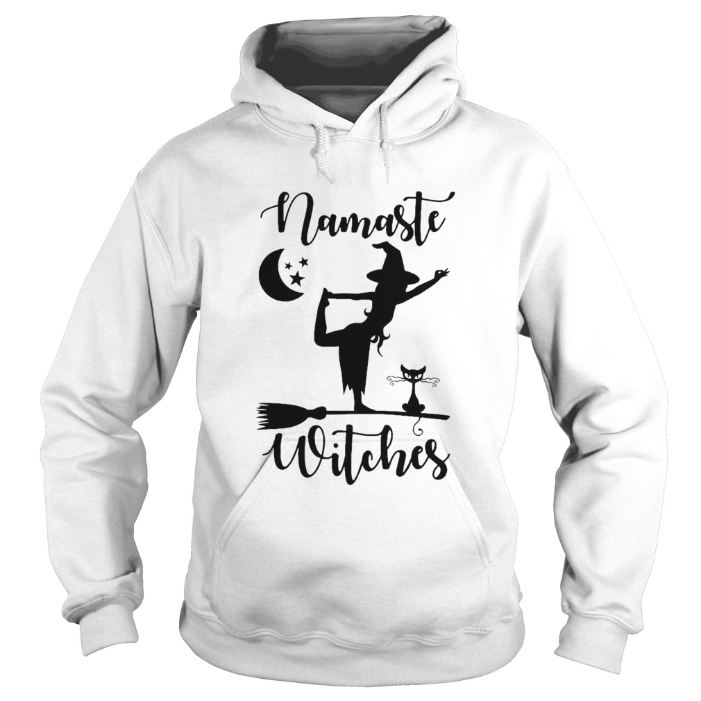 Namaste Witches Cat Halloween Hoodie
