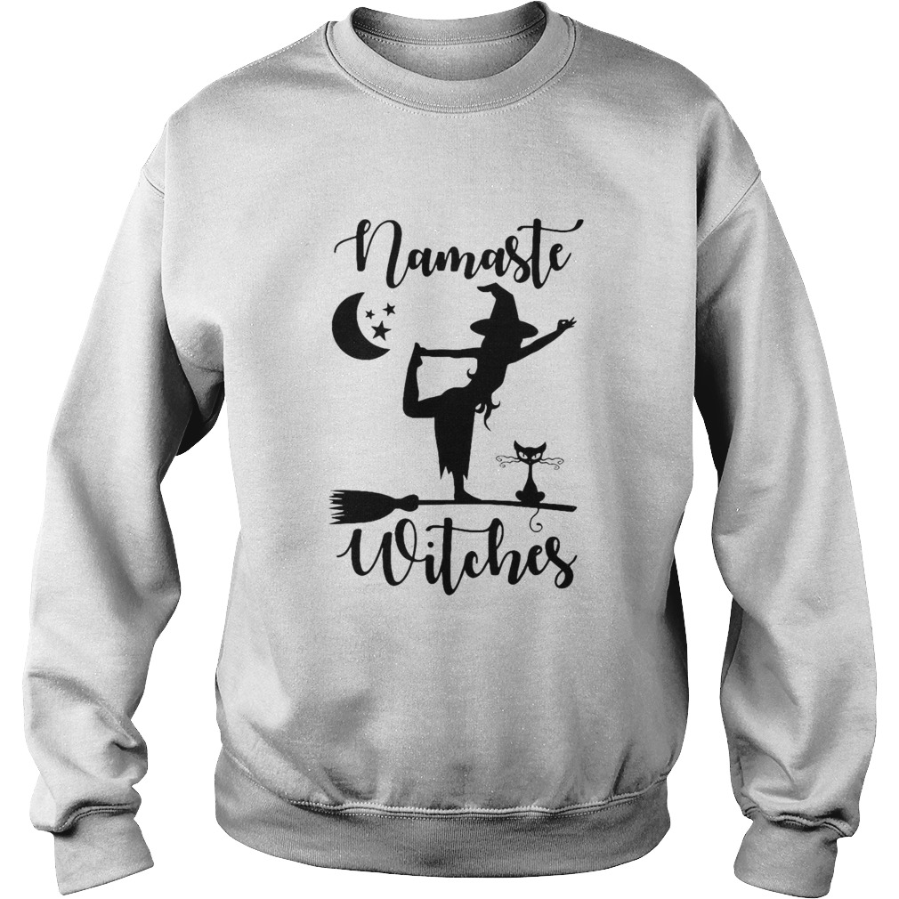 Namaste Witches Cat Halloween Sweatshirt